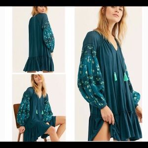 Free people teal tunic